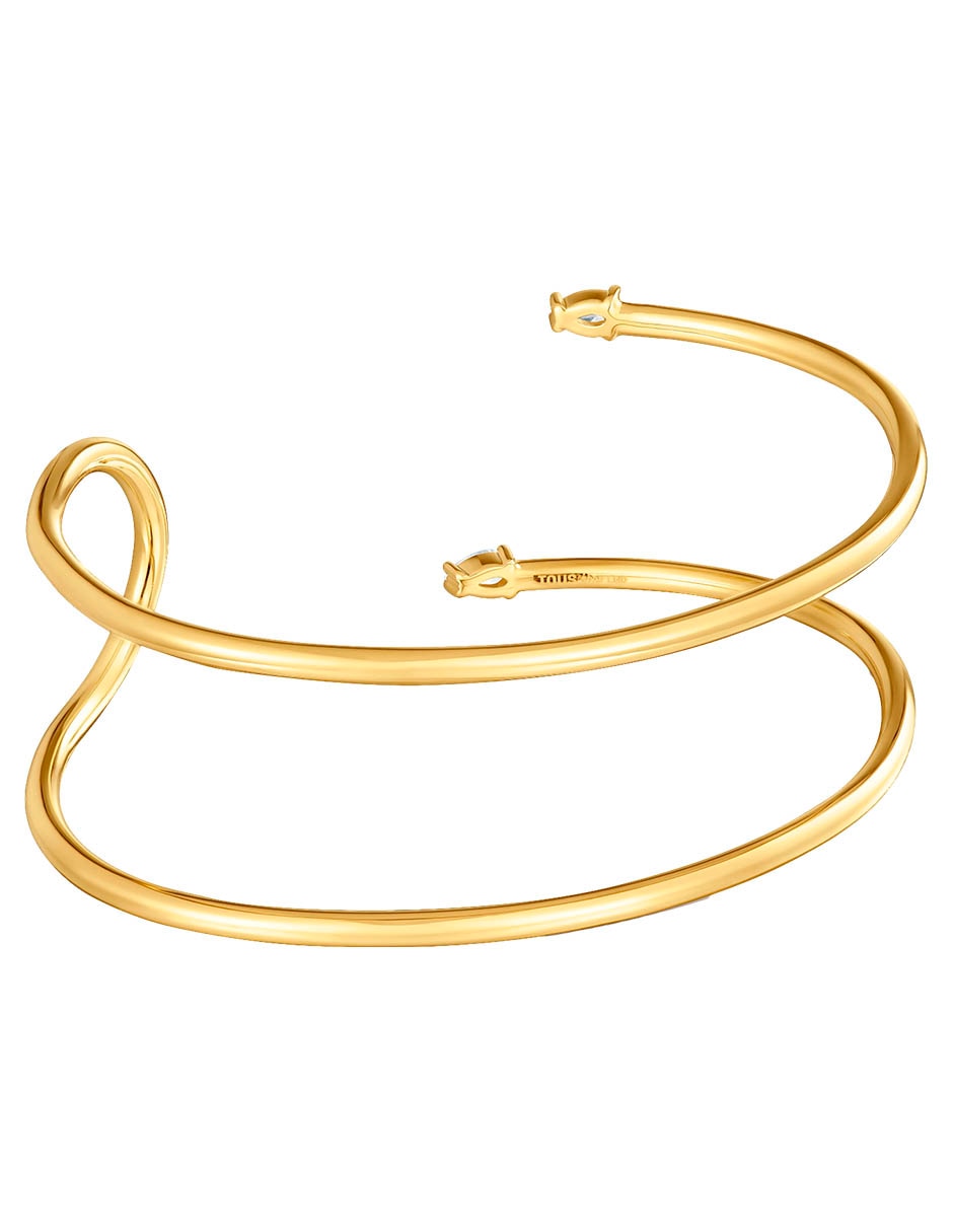Pulsera de plata P 925 con diamante Tous Lio Lgd acabado baño de oro 3