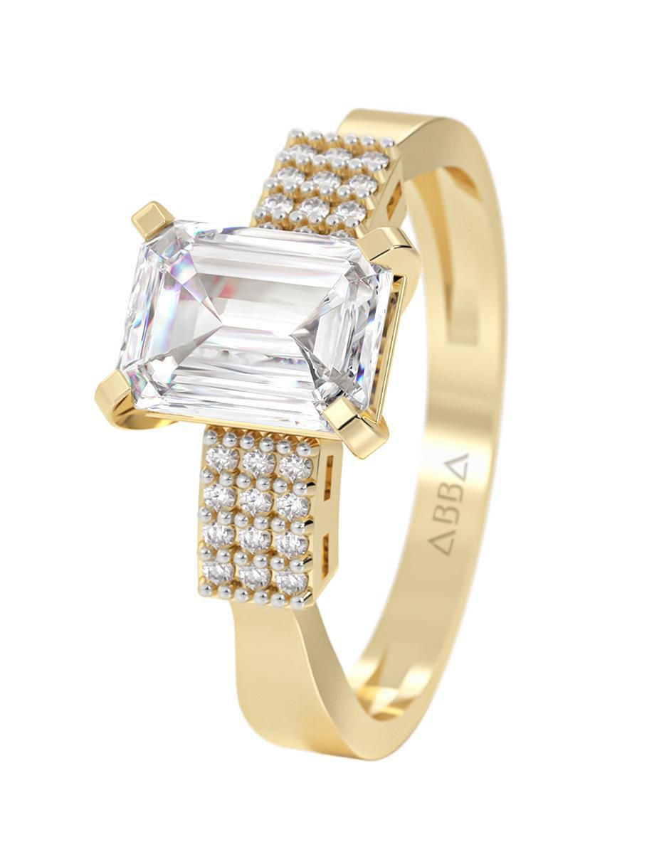 Anillo de compromiso 14 k 7