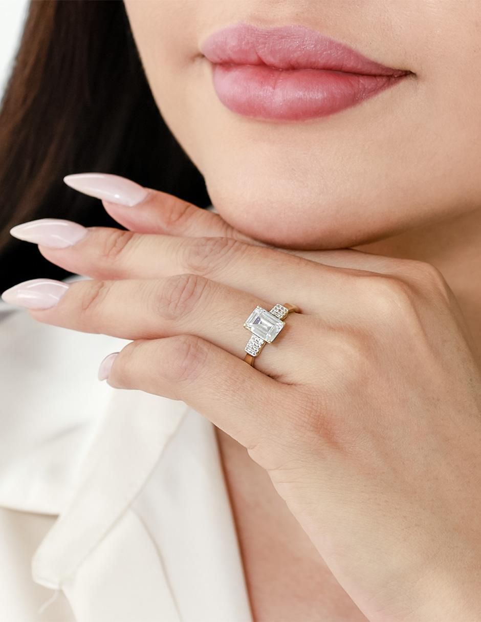 Anillo de compromiso 14 k 3