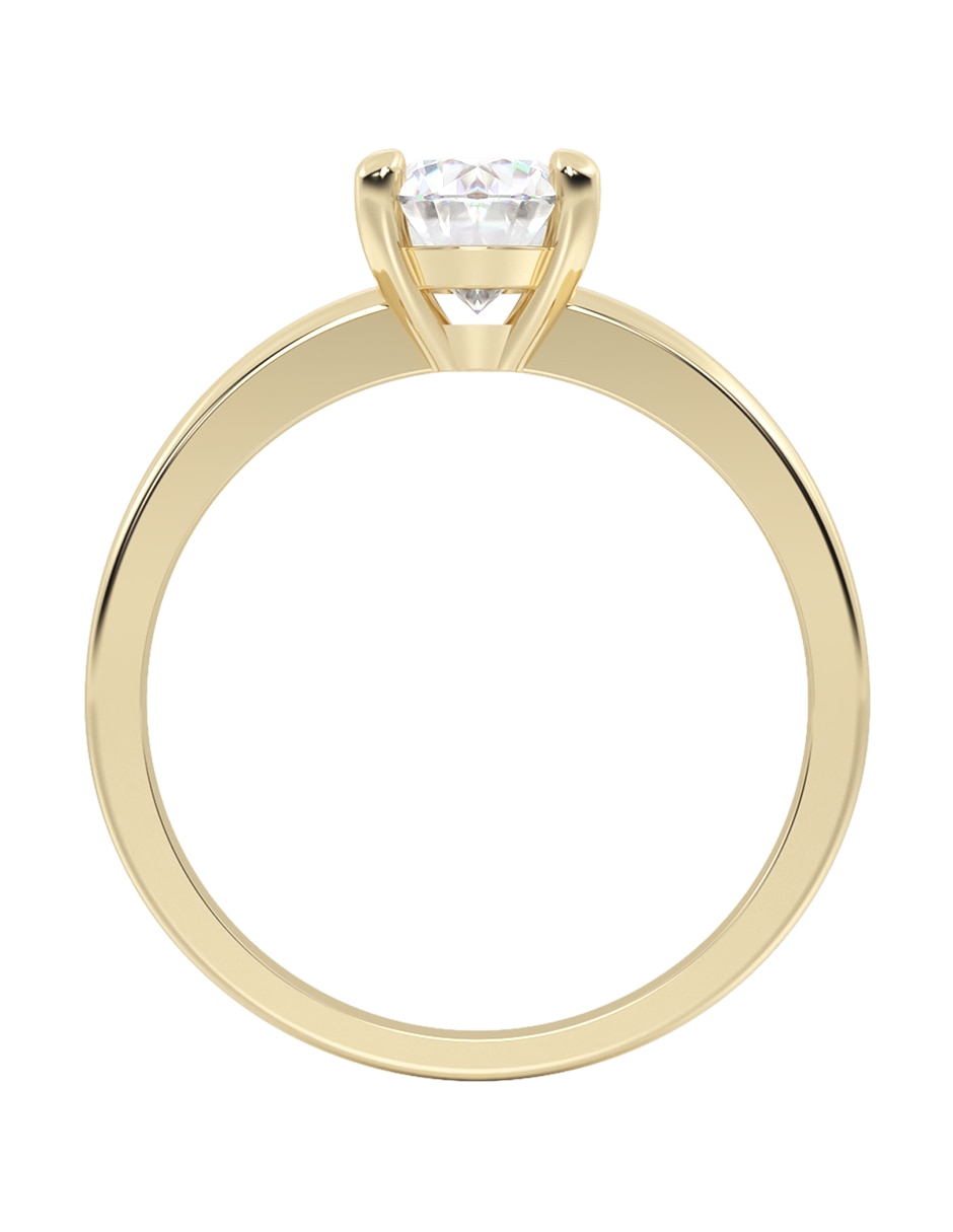 Anillo de compromiso de oro 10 k 8
