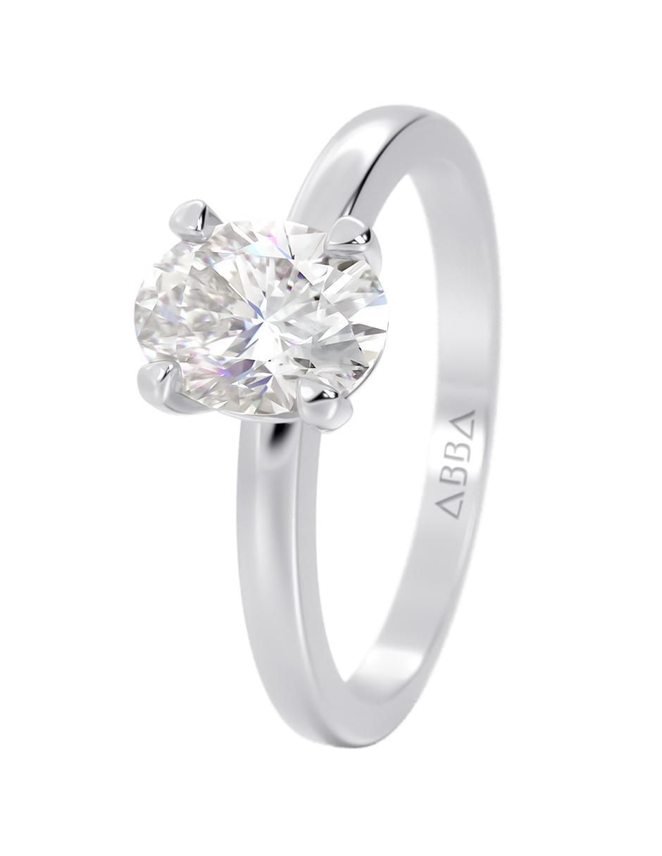 Anillo de compromiso de oro 14 k 13