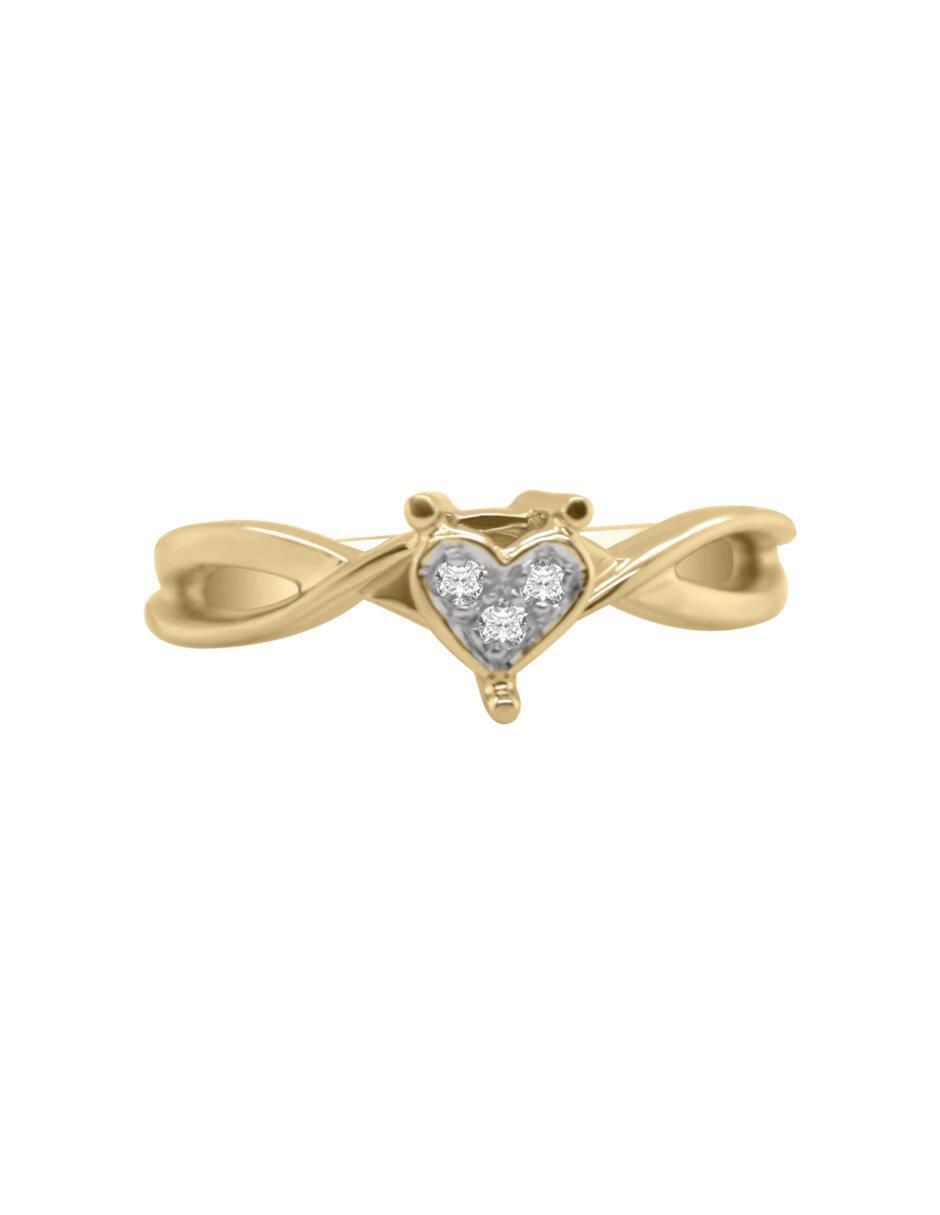 Anillo de compromiso 14 k Minerva diamante