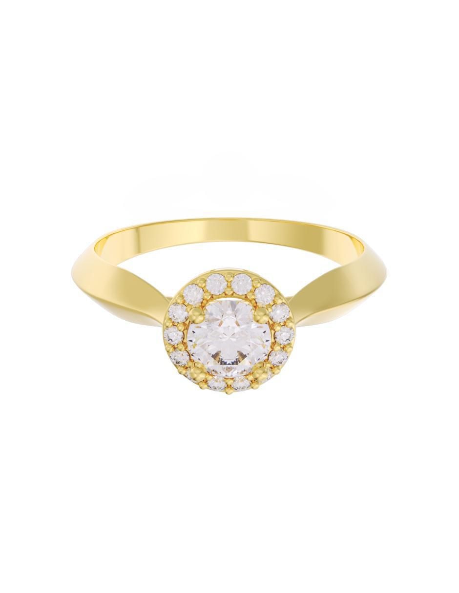Anillo de compromiso 14 k Eternidad