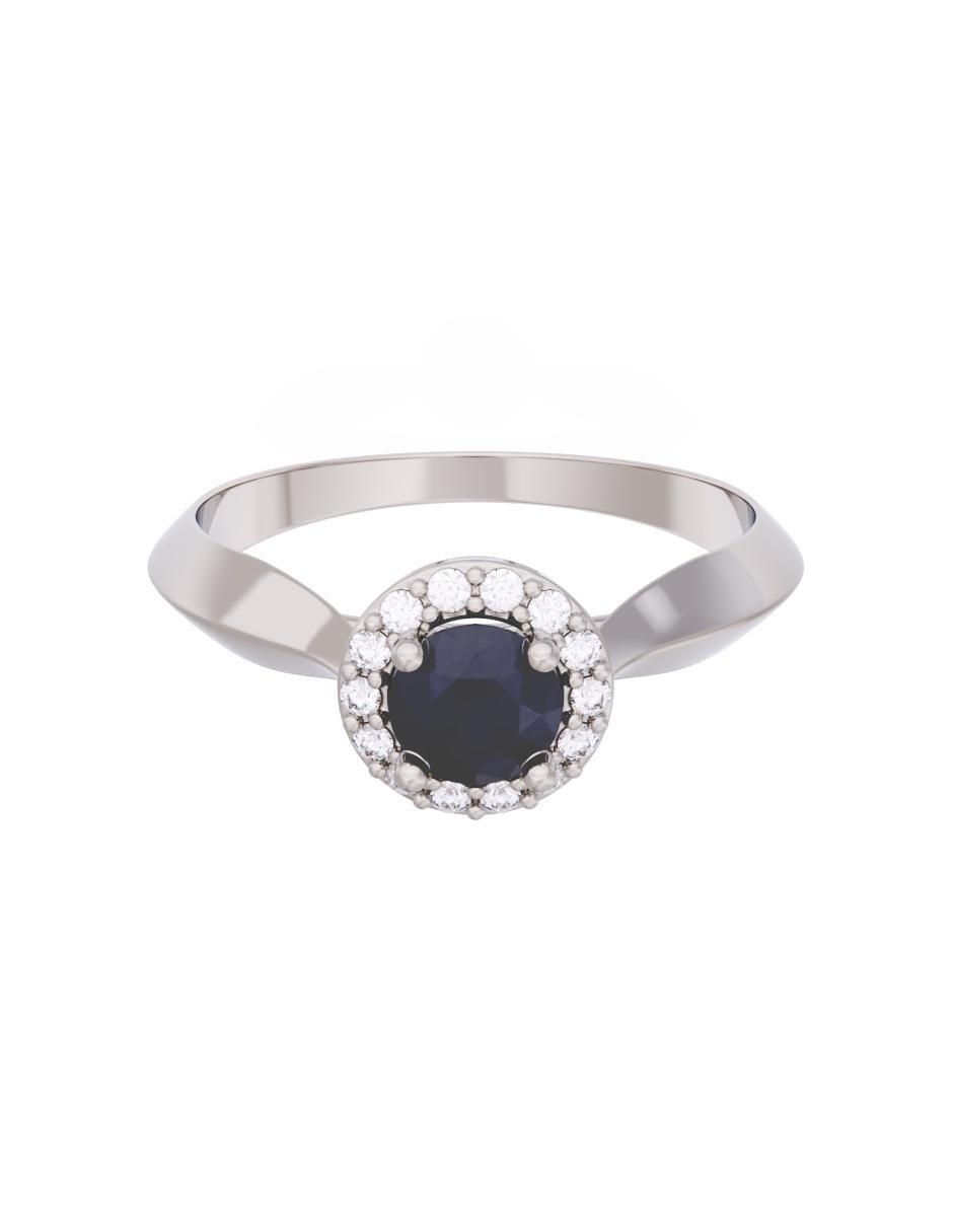 Anillo de compromiso 14 k Eternidad 1