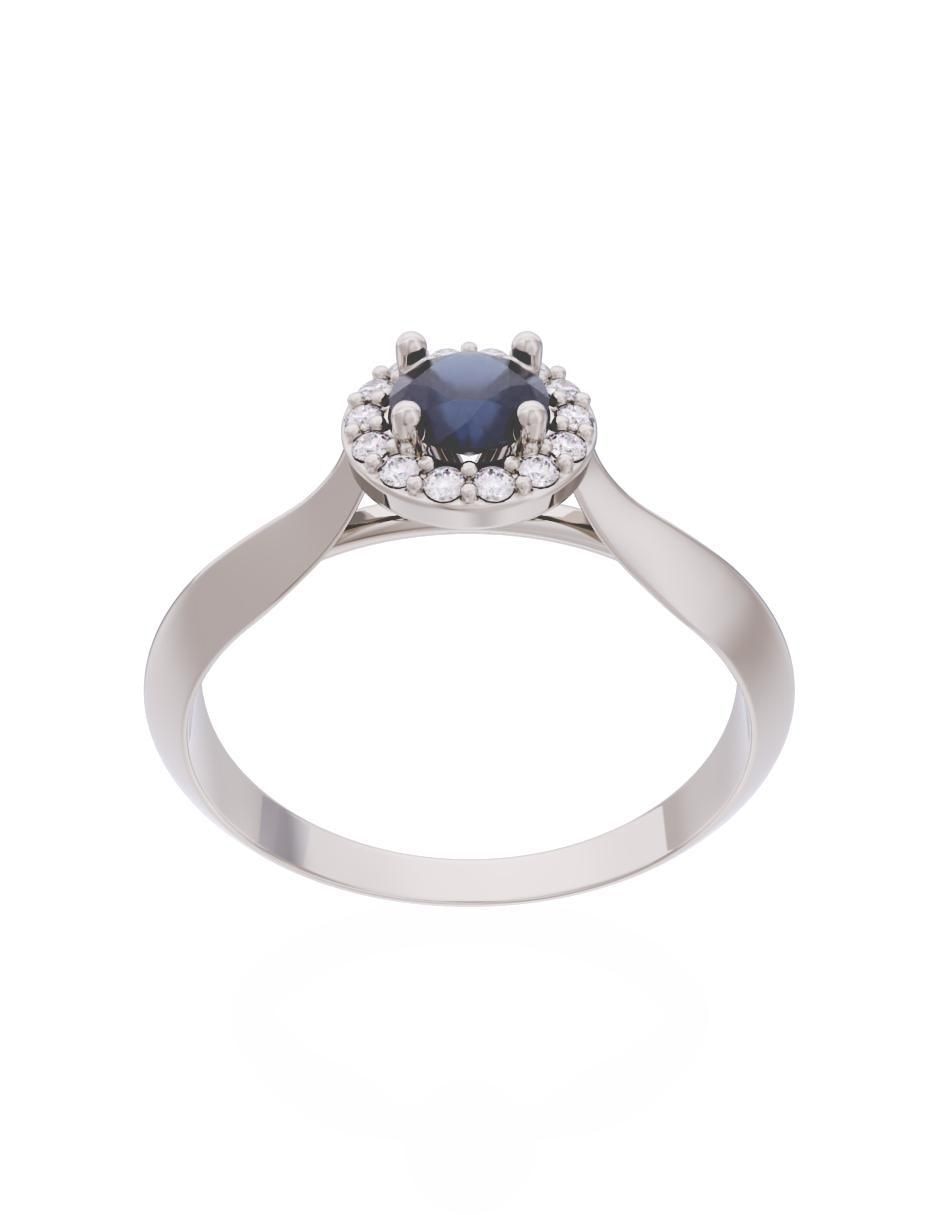 Anillo de compromiso 14 k Eternidad 3
