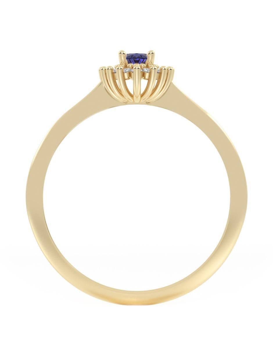Anillo de compromiso 10 k 4