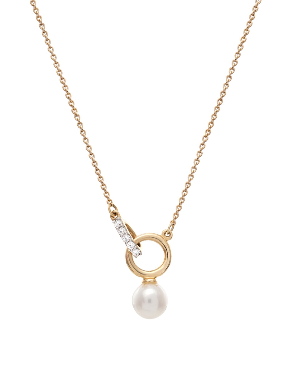 Collar Mjj Brilliant Inc de oro 14 k