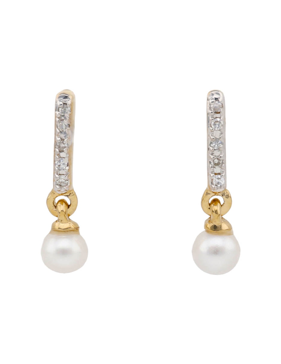 Aretes Cortos 14 K Con Acabado Brillante
