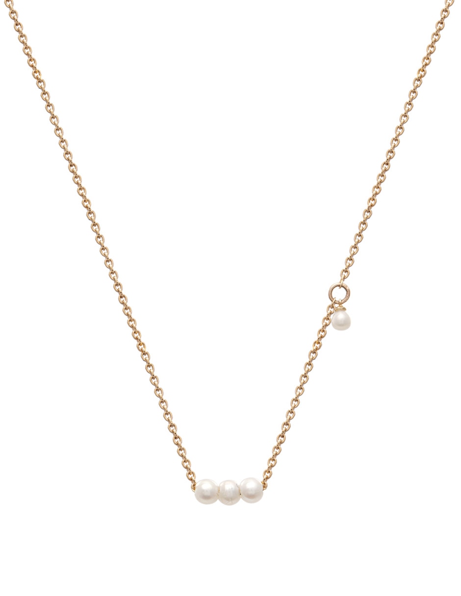 Collar Mjj Brilliant Inc de oro 14 K