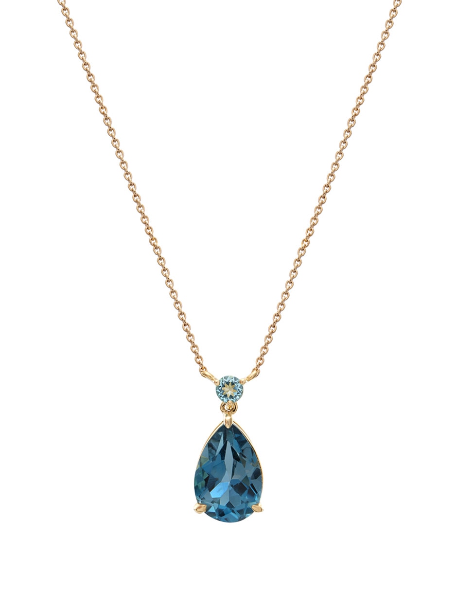 Collar Mjj Brilliant Inc de oro 14 K