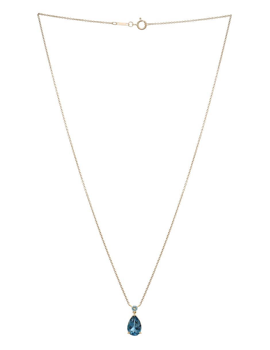 Collar Mjj Brilliant Inc de oro 14 K