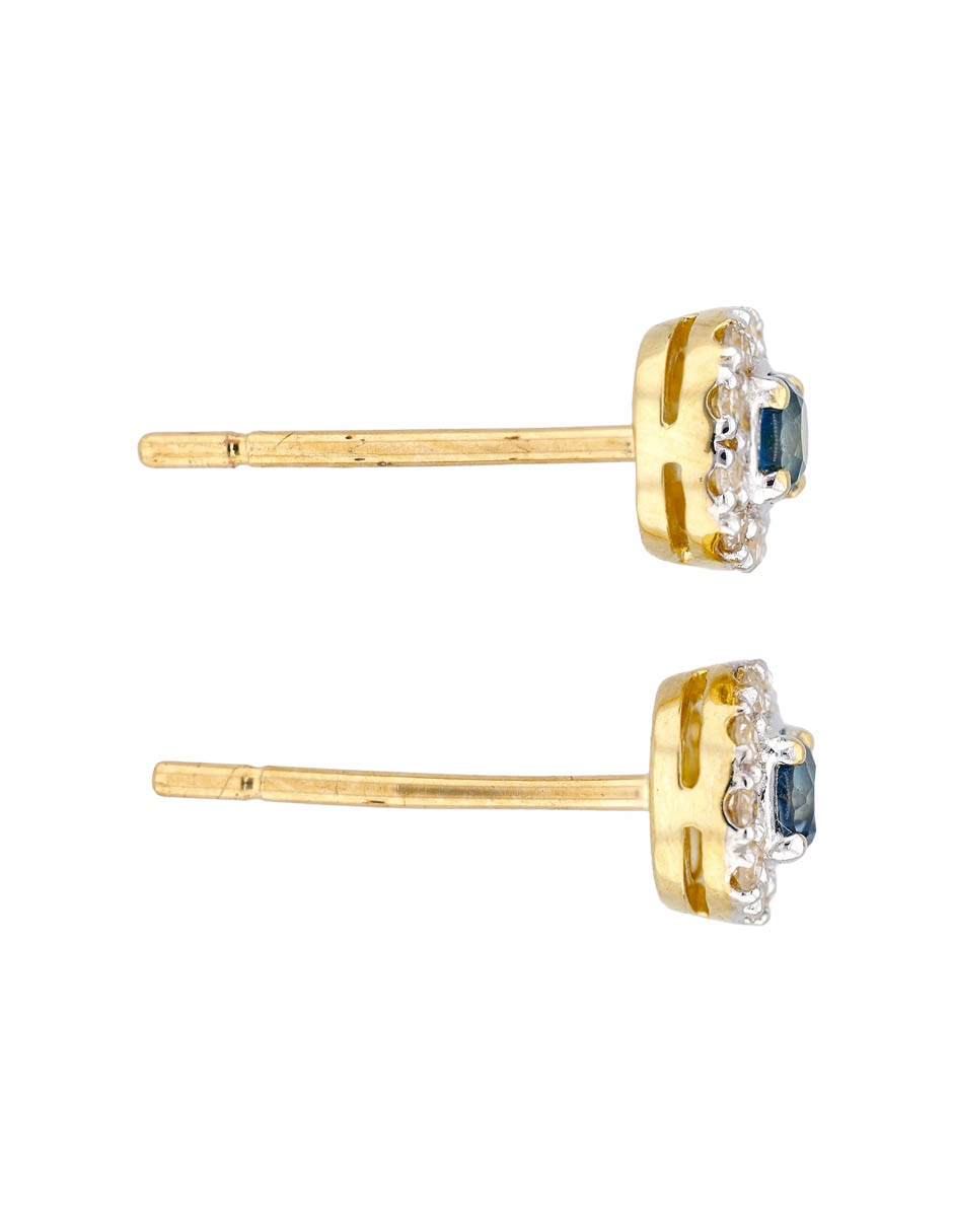 Aretes Cortos Circulares Con Acabado Brillante 3