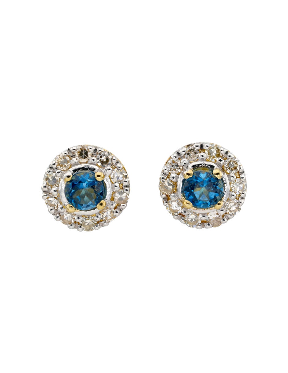 Aretes Cortos Circulares Con Acabado Brillante