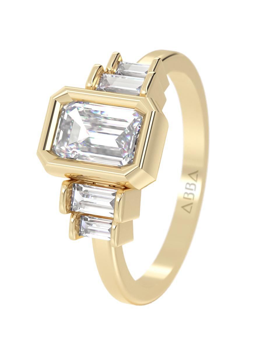 Anillo de compromiso 14 k 5