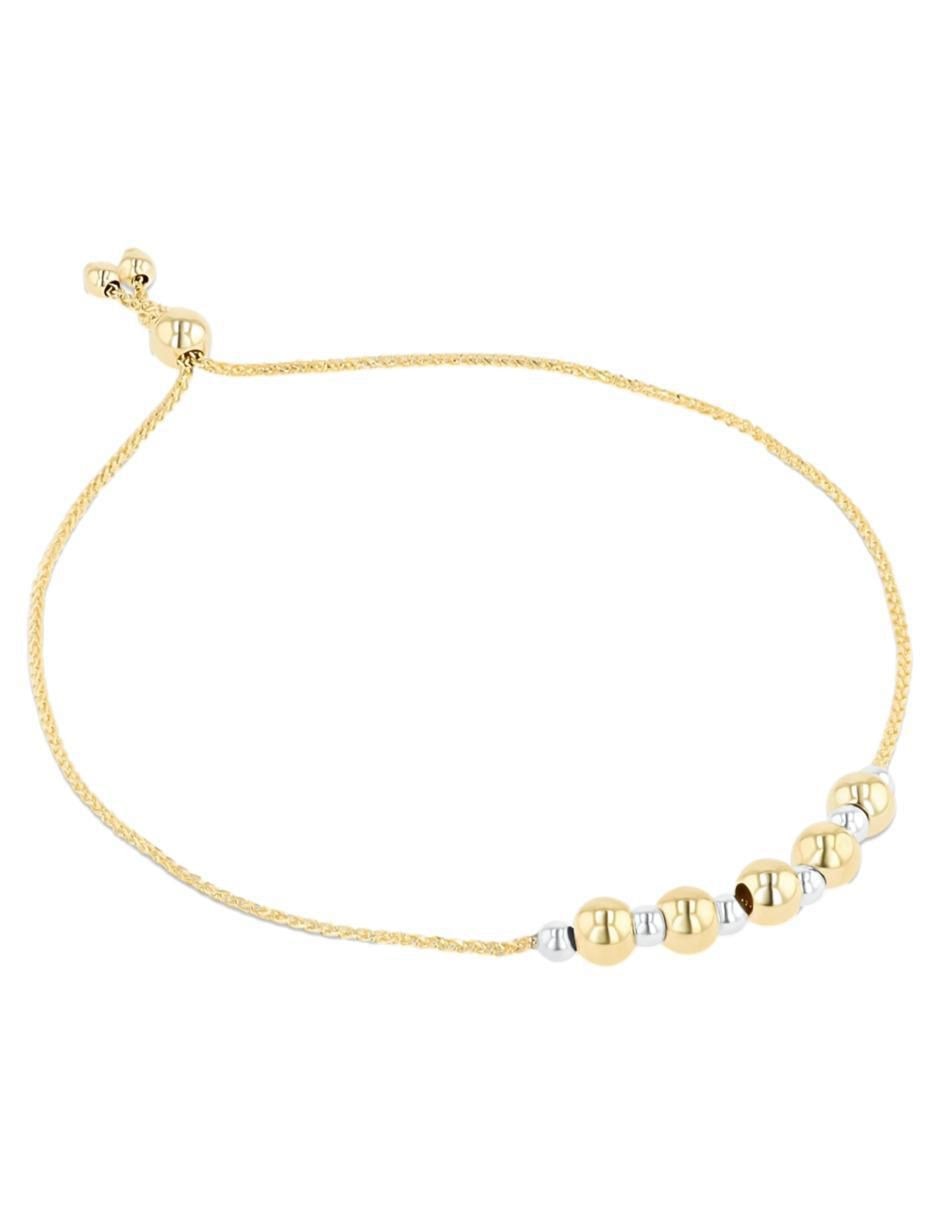 Pulsera de oro amarillo 14 K acabado brillante 2