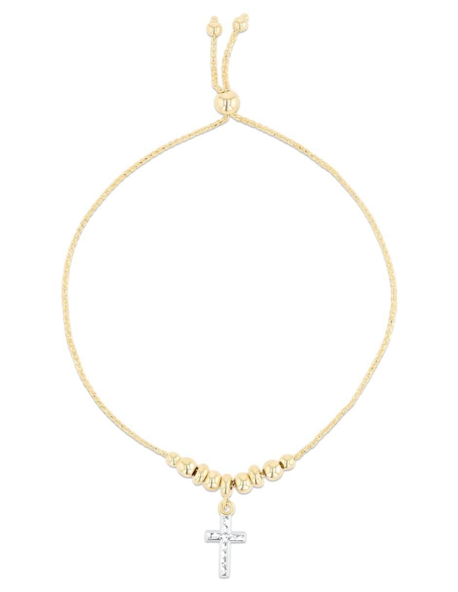 Pulsera de oro amarillo 14 K acabado brillante 1