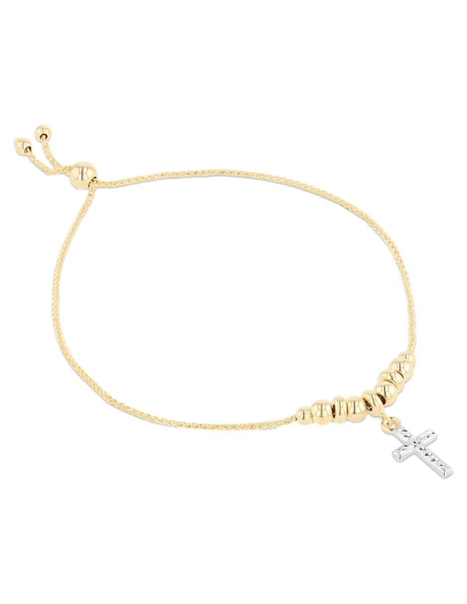 Pulsera de oro amarillo 14 K acabado brillante 2