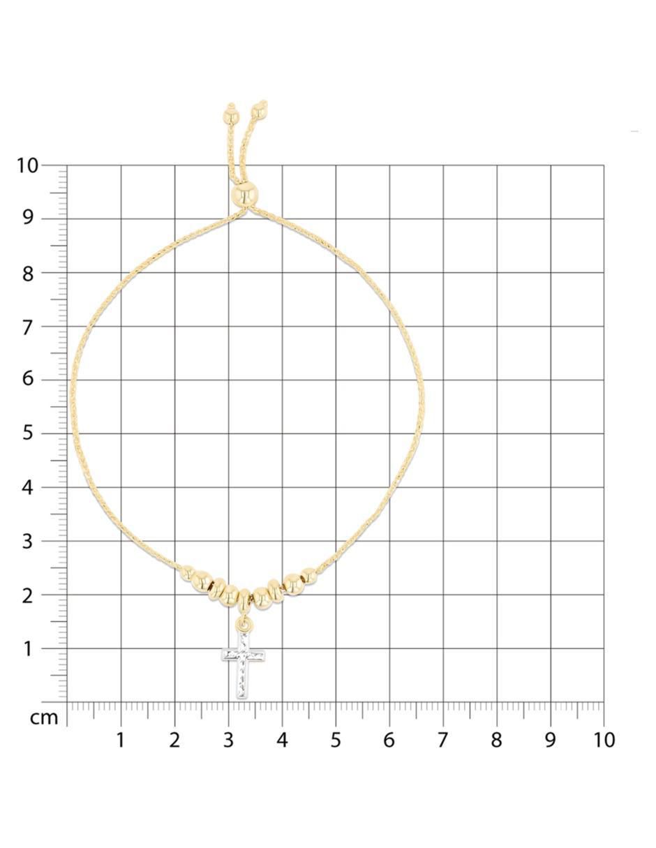 Pulsera de oro amarillo 14 K acabado brillante 5