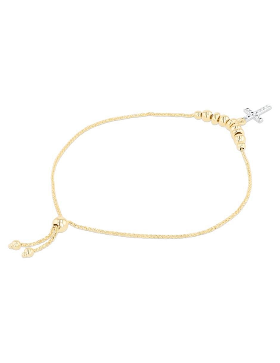 Pulsera de oro amarillo 14 K acabado brillante 3