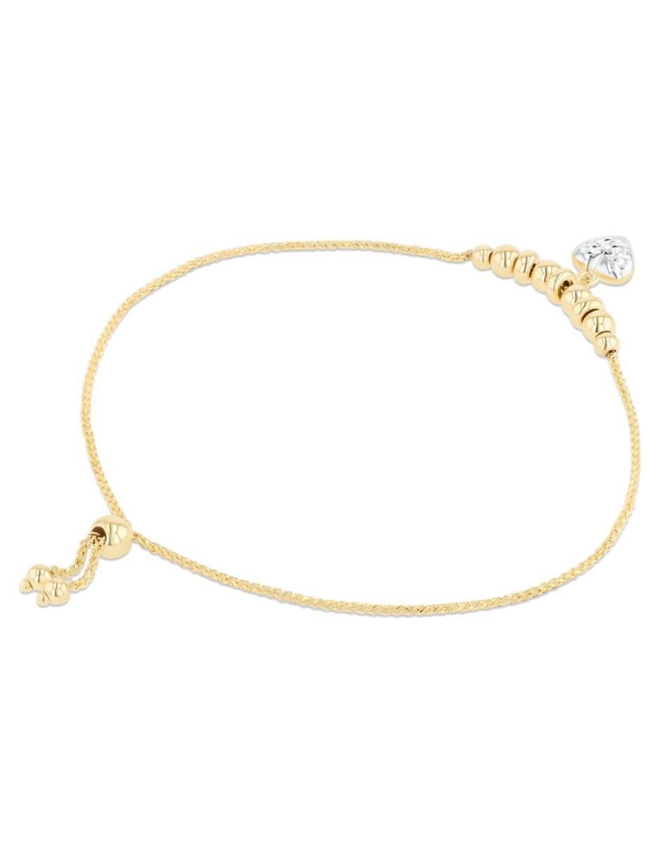 Pulsera de oro amarillo 14 K acabado brillante 3