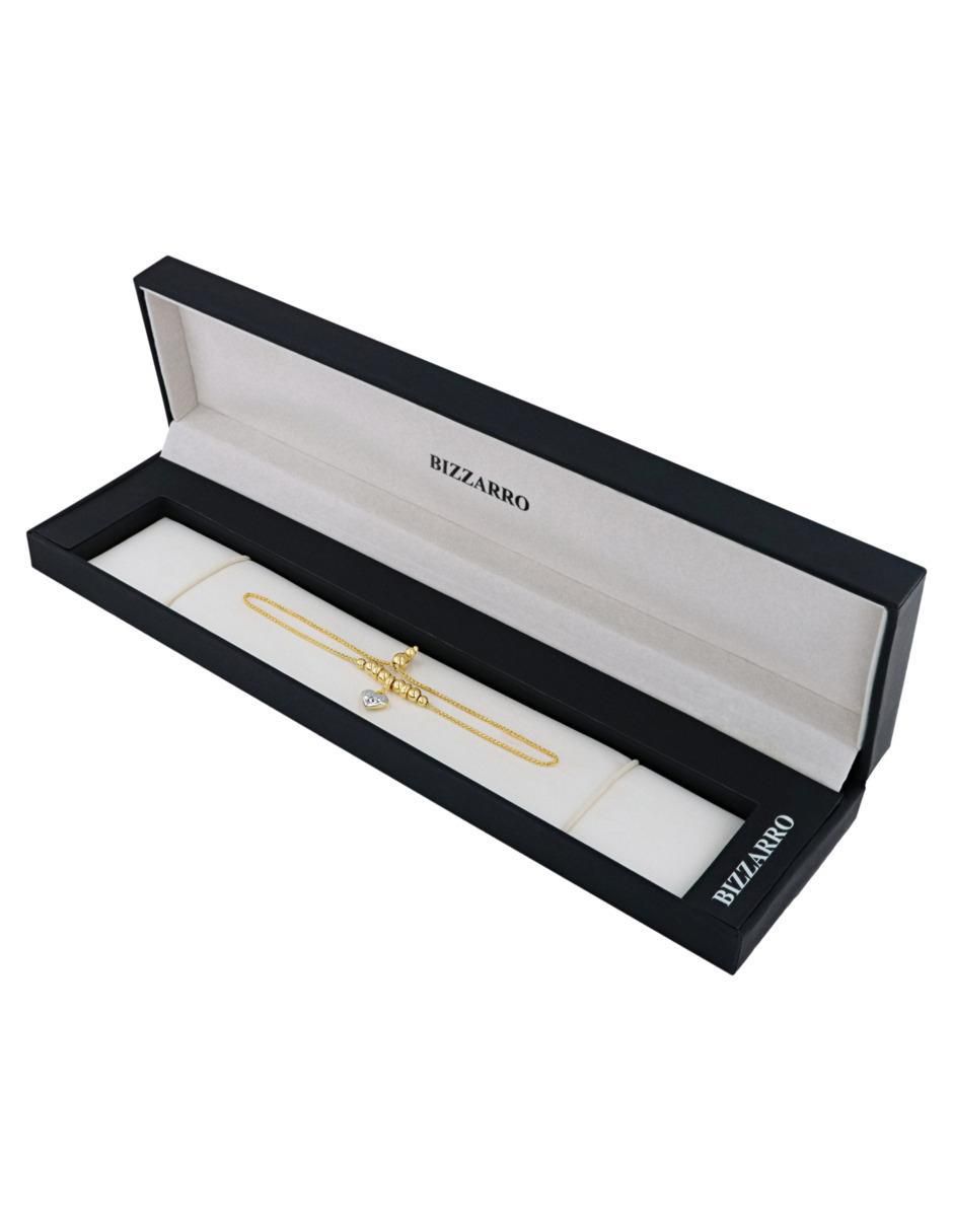 Pulsera de oro amarillo 14 K acabado brillante 4