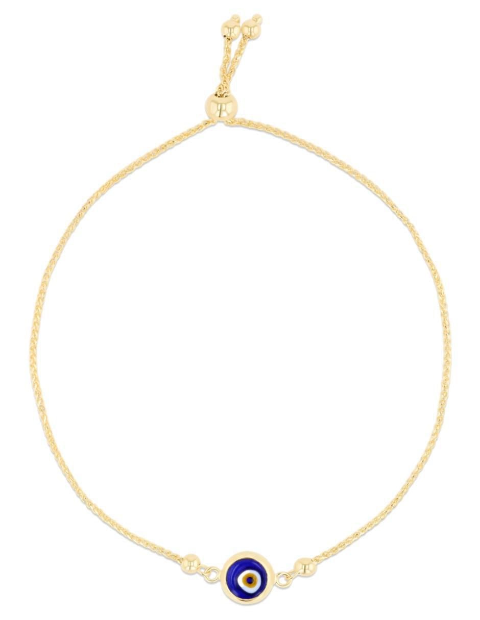 Pulsera de oro amarillo 14 K acabado brillante