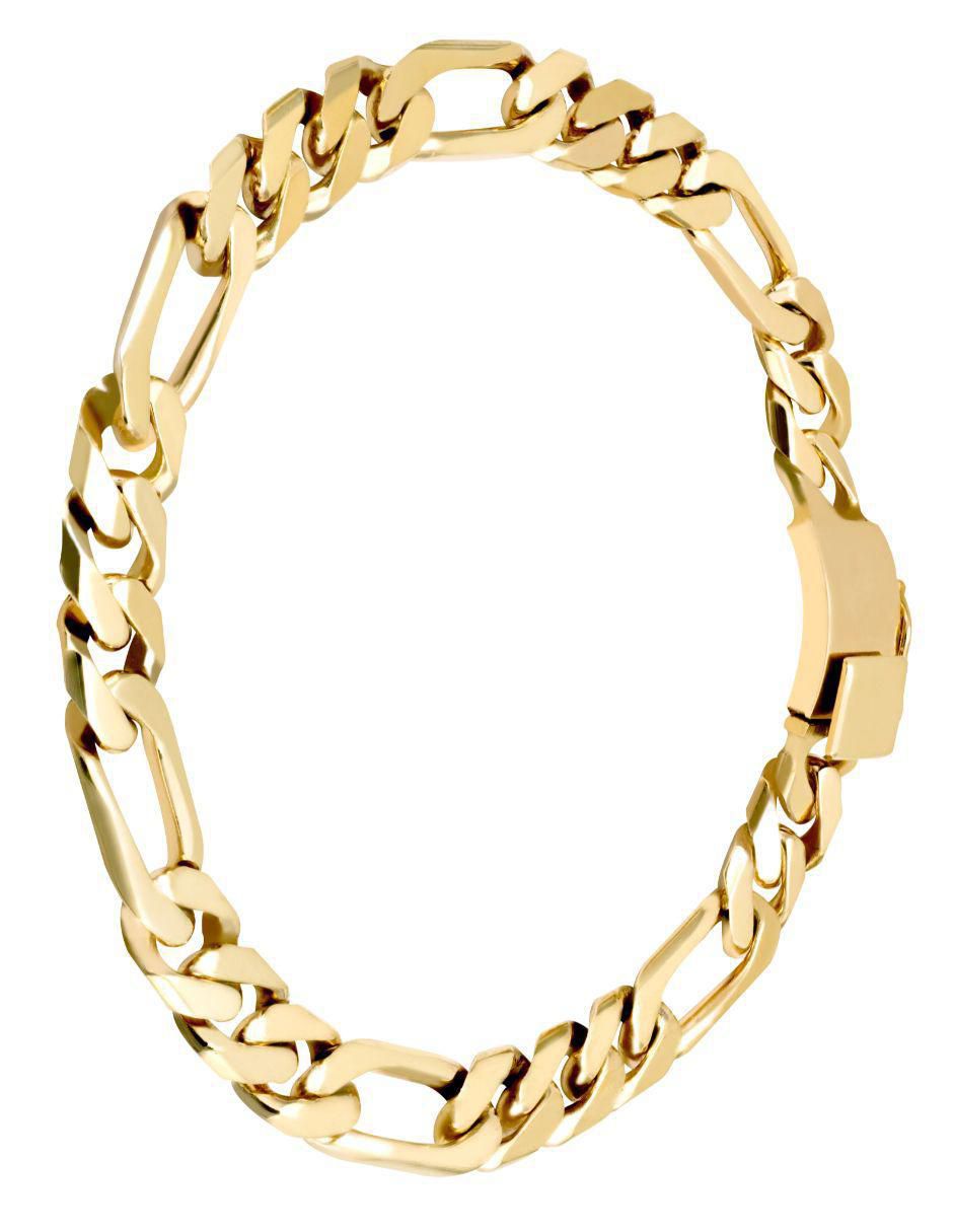 Pulsera de oro amarillo 14 K acabado brillante 2
