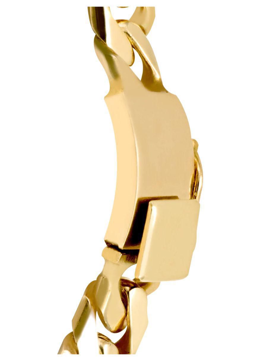 Pulsera de oro amarillo 14 K acabado brillante 3