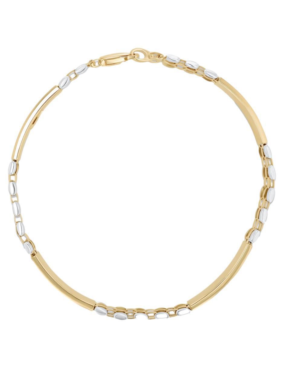 Pulsera de oro amarillo 14 K acabado brillante Pulsera de oro amarillo 14 K acabado brillante
