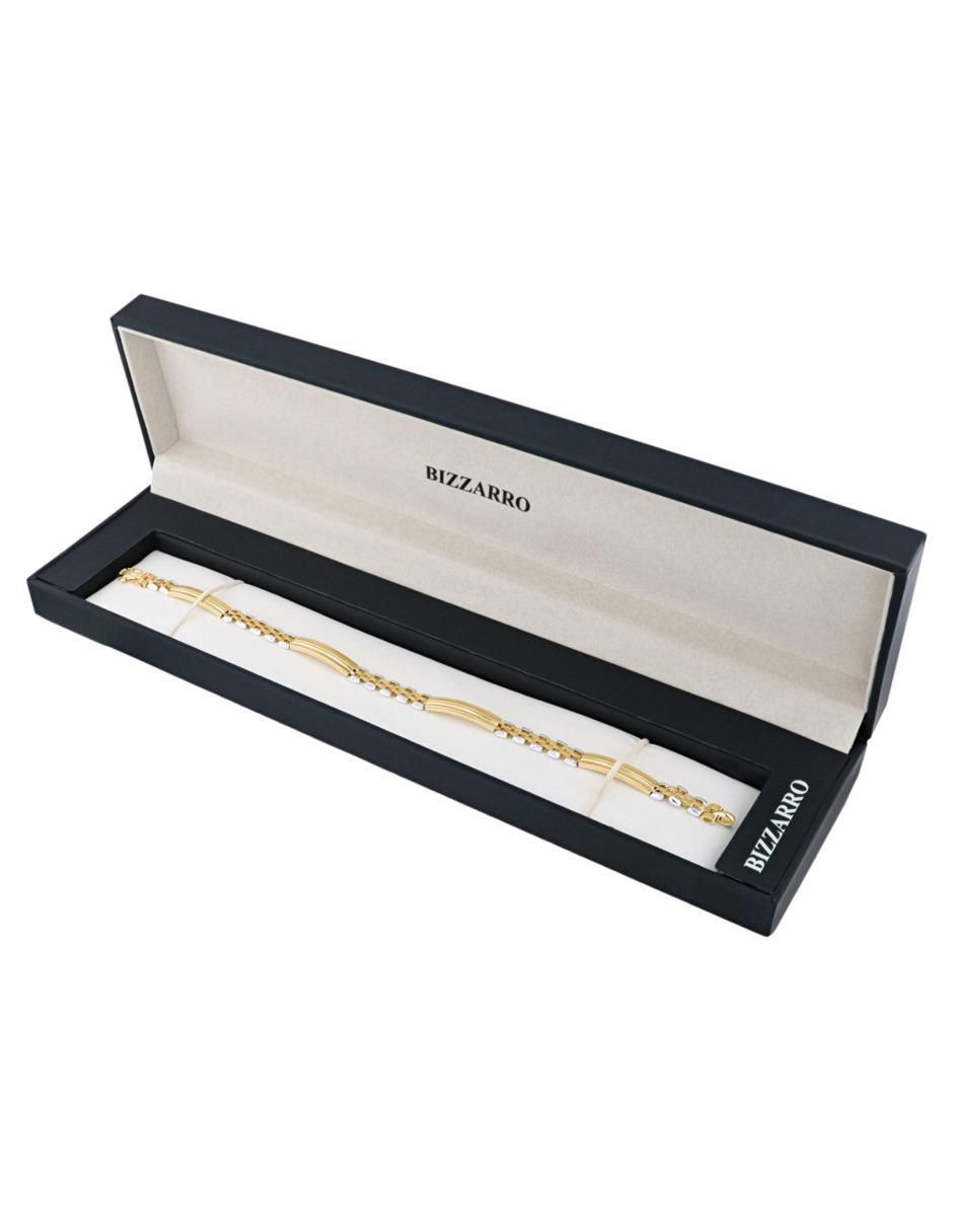 Pulsera de oro amarillo 14 K acabado brillante 4