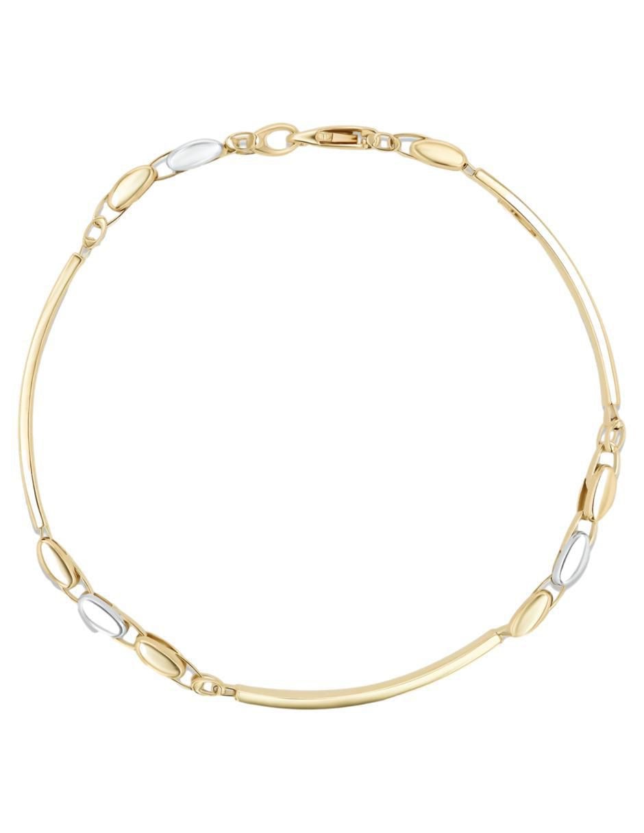Pulsera de oro amarillo 14 K acabado brillante Pulsera de oro amarillo 14 K acabado brillante