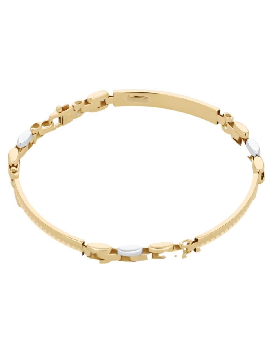 Pulsera de oro amarillo 14 K acabado brillante 2