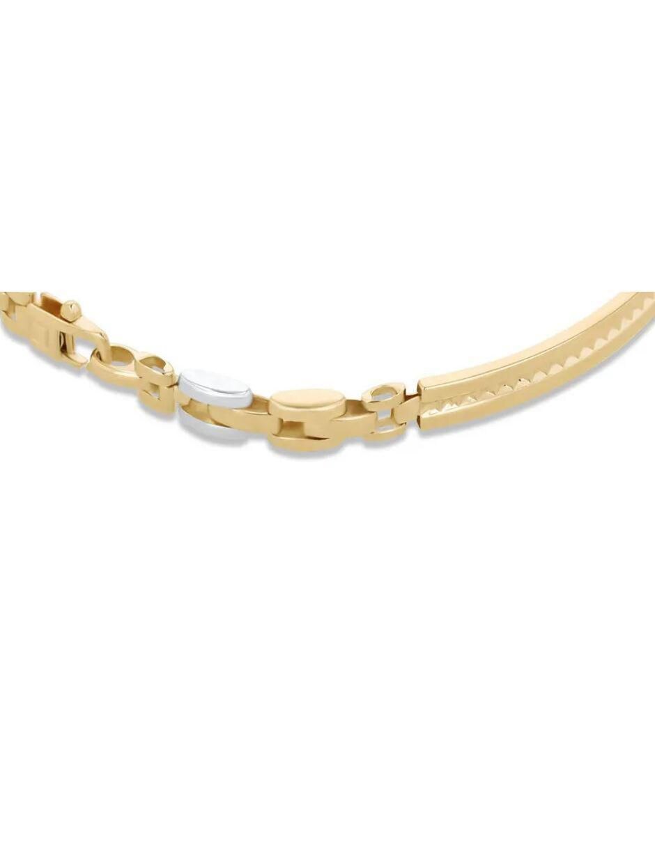 Pulsera de oro amarillo 14 K acabado brillante 5