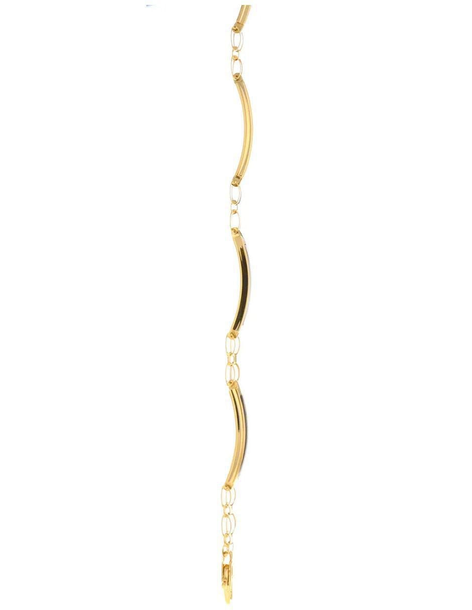 Pulsera de oro amarillo 14 K acabado brillante 4
