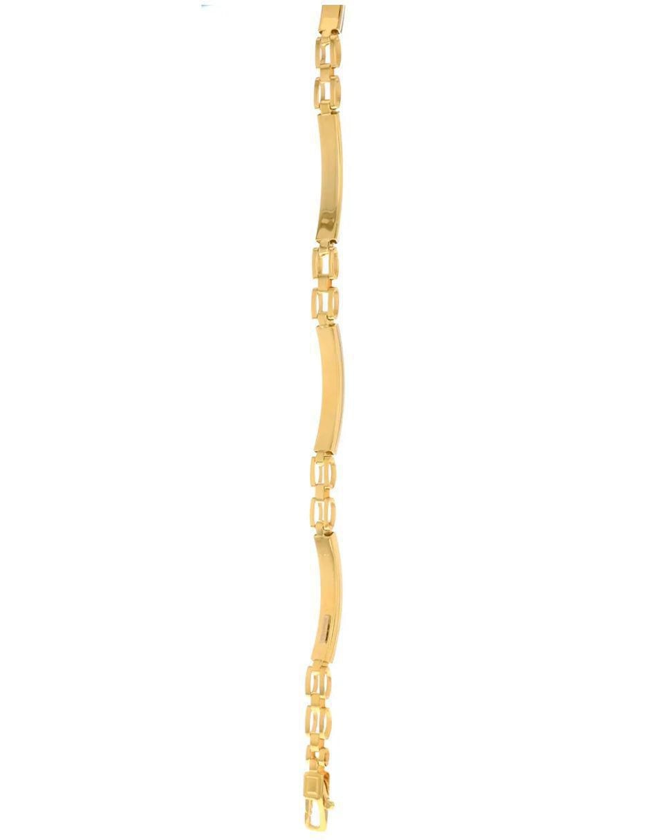 Pulsera de oro amarillo 14 K acabado brillante 5
