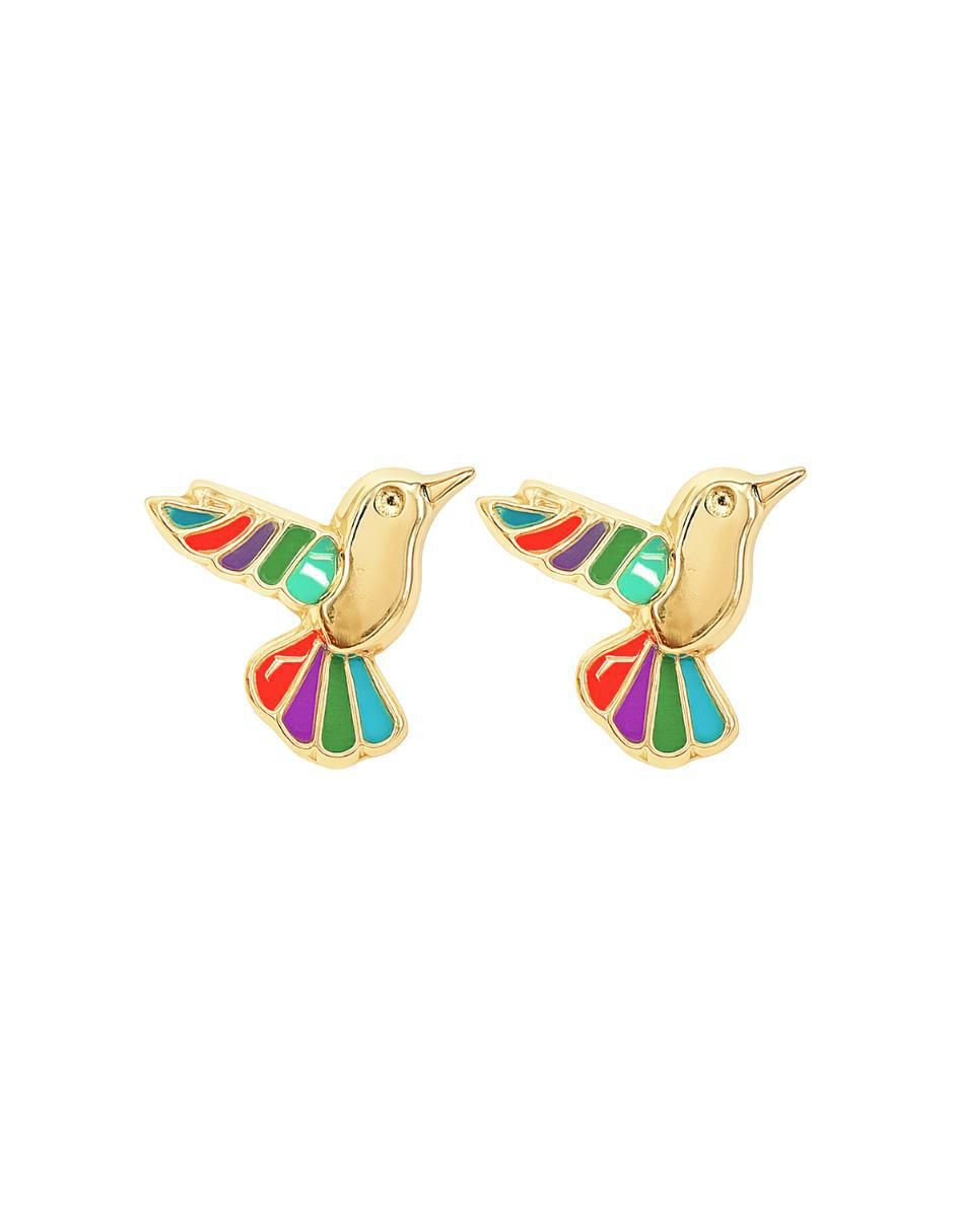 Broqueles de colibrí de oro 10 K con acabado pulido Broqueles de colibrí de oro 10 K con acabado pulido