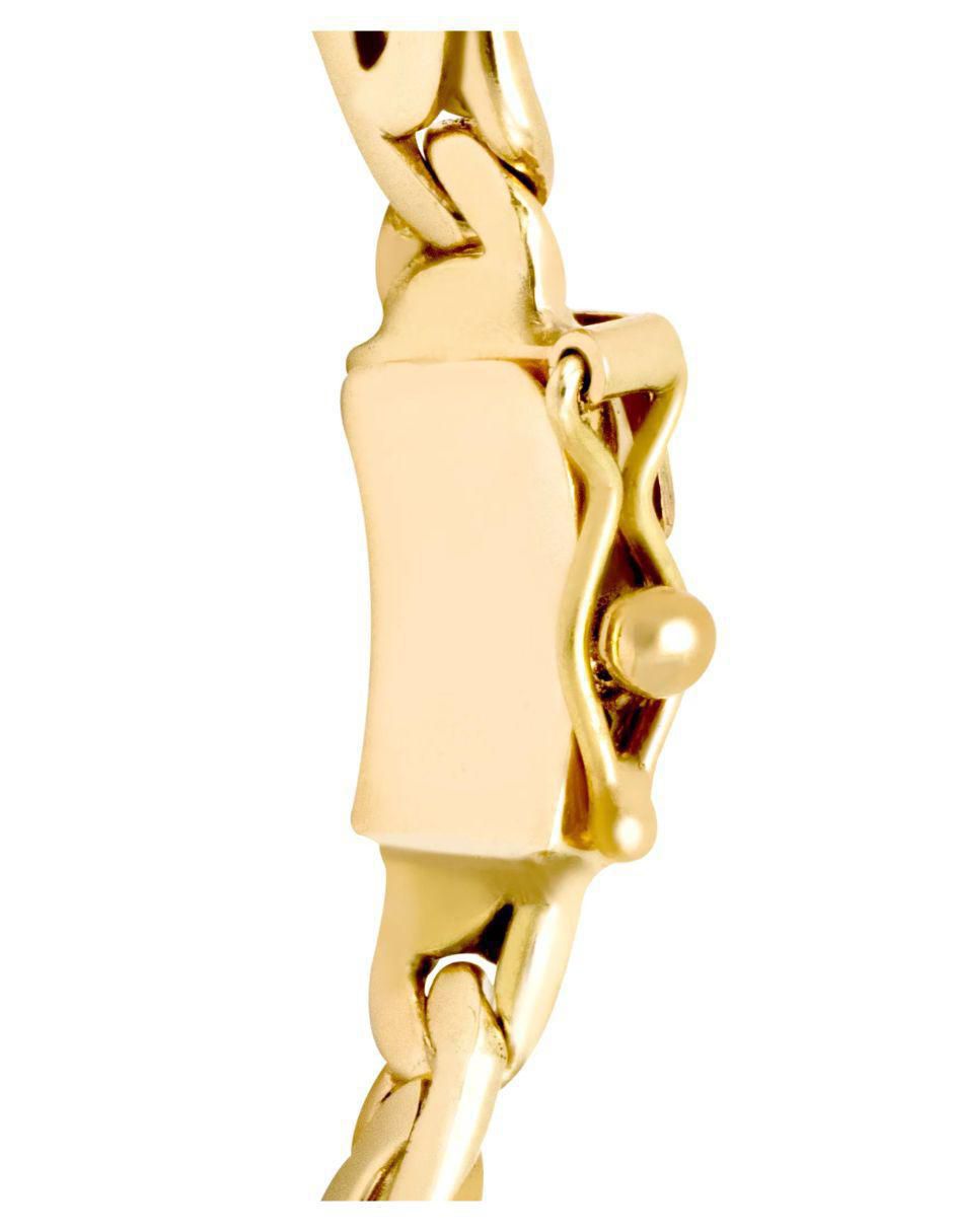 Pulsera de oro amarillo 14 K acabado brillante 3