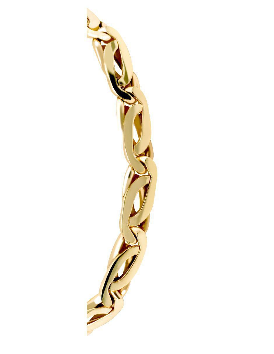 Pulsera de oro amarillo 14 K acabado brillante 4