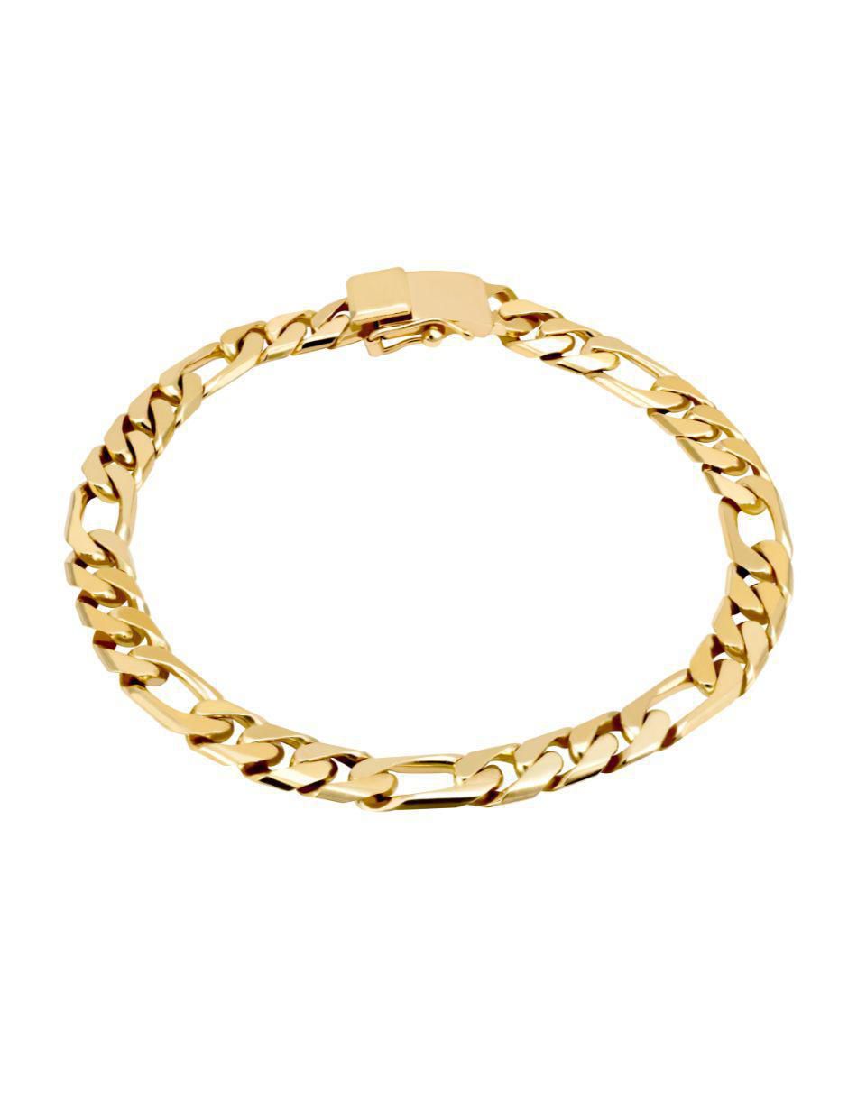 Pulsera de oro amarillo 14 k con acabado brillante Pulsera de oro amarillo 14 k con acabado brillante