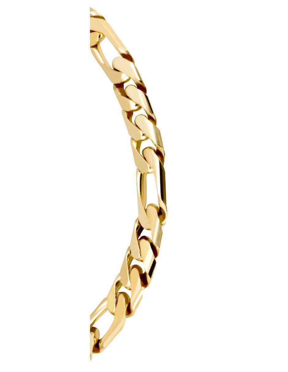 Pulsera de oro amarillo 14 k con acabado brillante