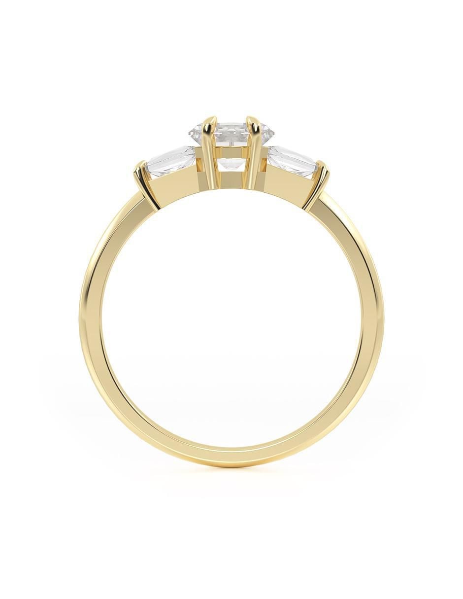Anillo de compromiso 14 k 5