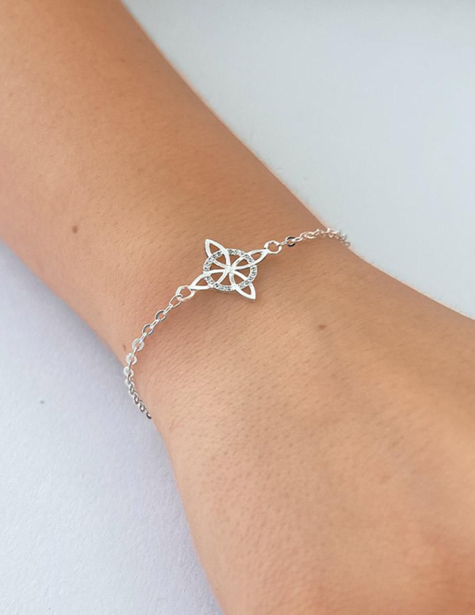 Pulsera de plata con zirconia P 925 3