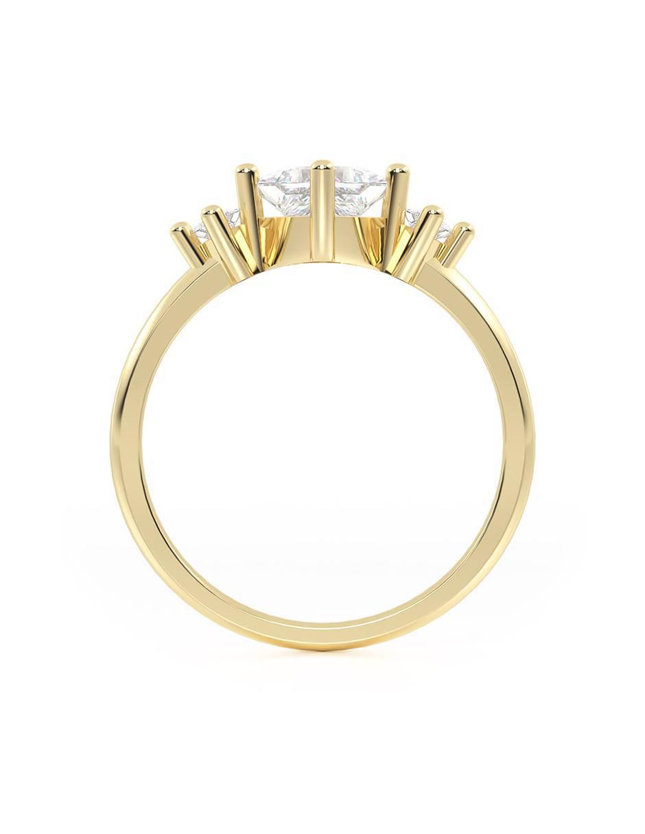 Anillo de compromiso 14 k 5