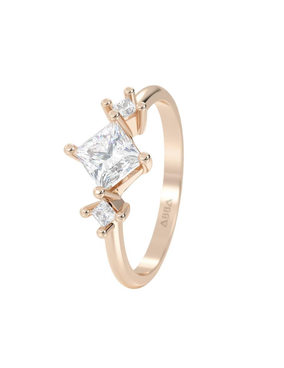 Anillo de compromiso 14 k 3