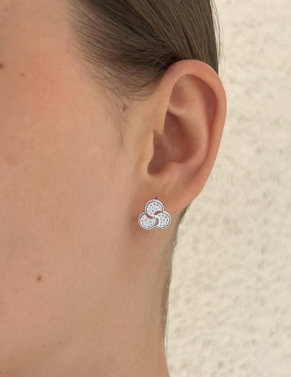 Aretes de plata P 925 con acabado pulido 5