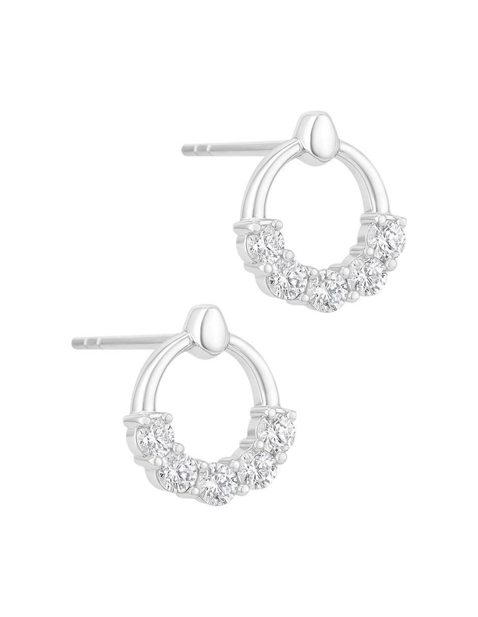 Set de aretes de plata P 925 con acabado pulido 2