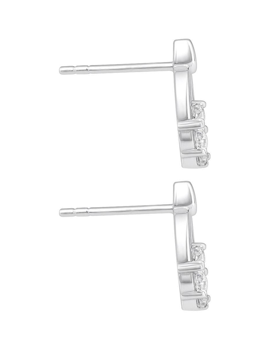 Set de aretes de plata P 925 con acabado pulido 4