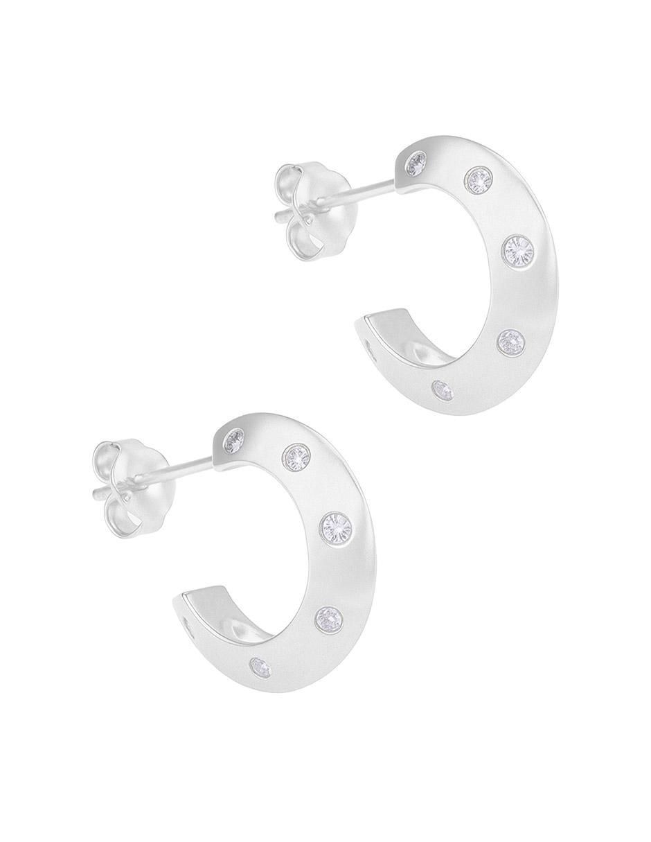 Set de aretes de plata P 925 con acabado pulido 2