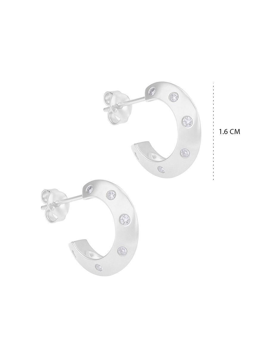 Set de aretes de plata P 925 con acabado pulido 6