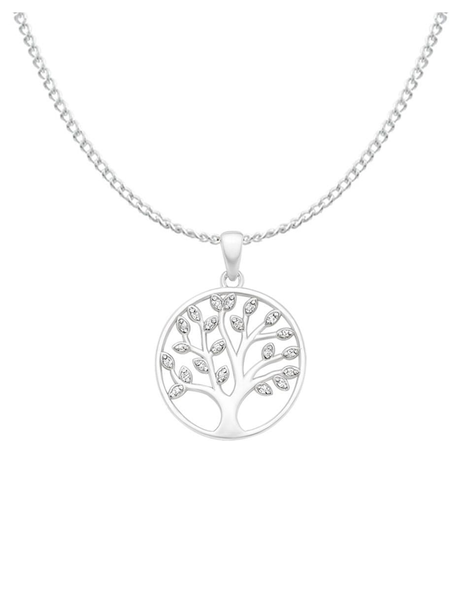 Collar con dije árbol de plata P 925 2